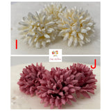 4cm Artificial Hydrangea Silk Flower Heads Cake Topper - Pack of 5 Oh So Crafty