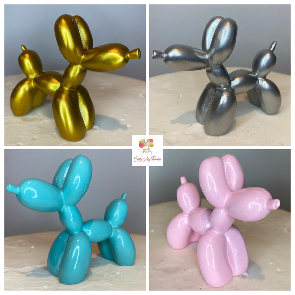 Balloon Dog Figure Cake Topper in Various Colours Oh So Crafty