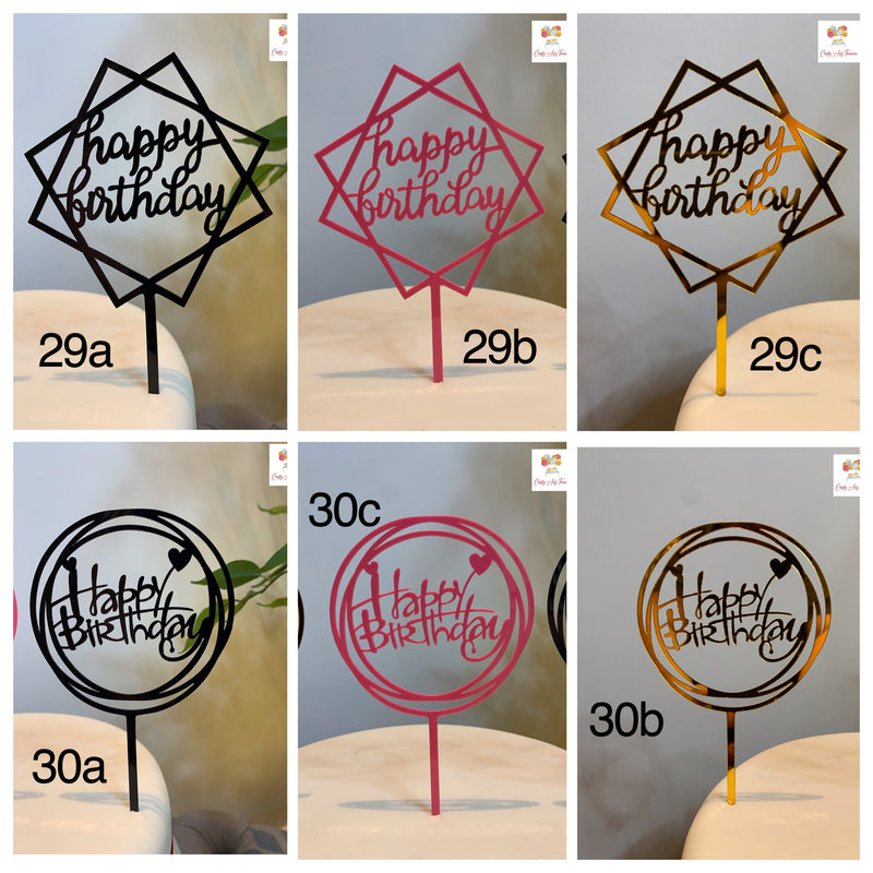Customised Birthday Cake Topper - 3 Colour Satin Biodegradable 10 Balloons - Garland DIY Kit Oh So Crafty