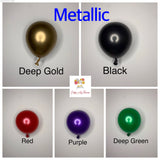 Customised Birthday Cake Topper with a choice of 3 Colours Metallic Biodegradable containing 10 Balloons - Garland DIY Kit Oh So Crafty
