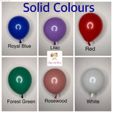 Customised Single Solid Colour Biodegradable Balloons Cake Topper Oh So Crafty