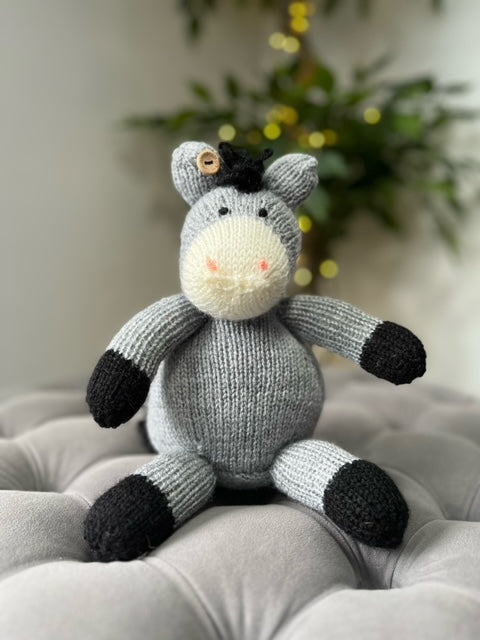 Hand Made Knitted Donkey Oh So Crafty
