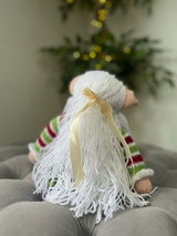 Hand Made Knitted Girl Elf Doll with White Hair Oh So Crafty
