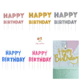 Happy Birthday Candles in Various Designs and Colours Oh So Crafty