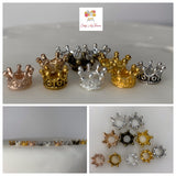 Mixed Mini Crowns Set of 10 Tiara Cake Topper Figures Oh So Crafty