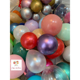 Satin 5" inch Biodegradable Balloons for Celebrations, Weddings and Birthdays -  Pack of 5 or 10 in Various Colours